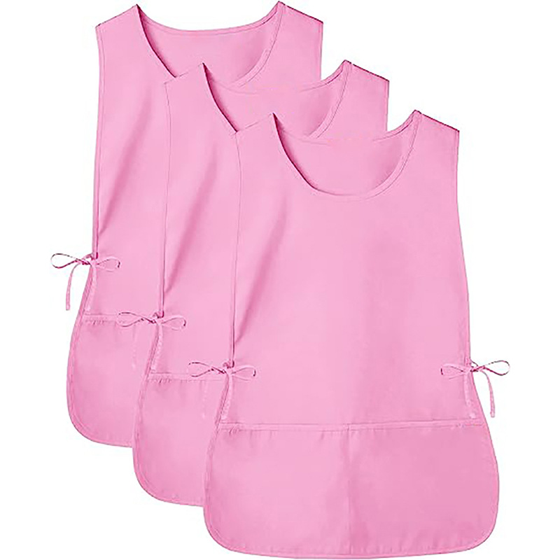 Delantal tipo chaleco de poliéster, moderno, sencillo, delgado, sin mangas, para trabajo, cocina y hogar