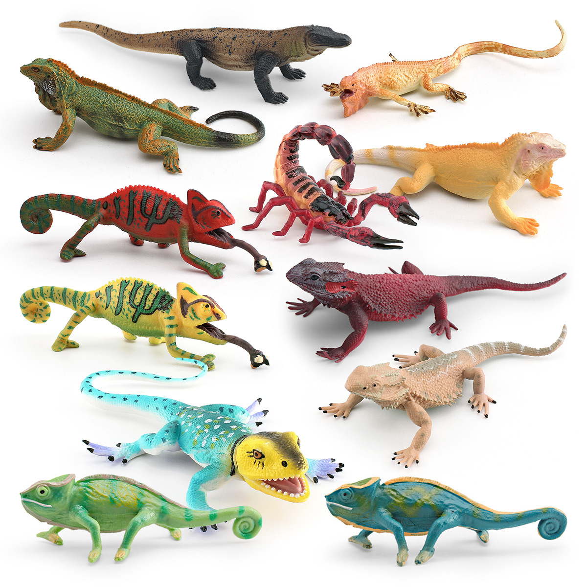 Simulated children's insect animal model chameleon scorpion lizard…