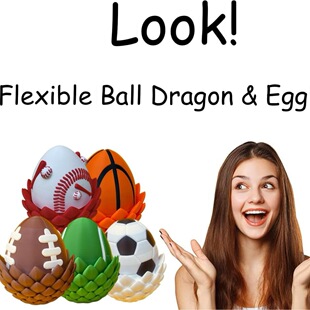 �羳�������M���@ϲ�Y��ʵ��[��Flexi Baseball Dragon & Egg