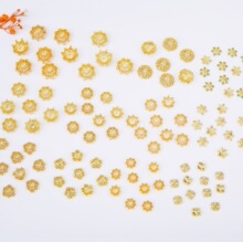 18k�߱�ɫ�U��΢肻������â��ѩ���ʯ��ñ��Ƭdiy����������