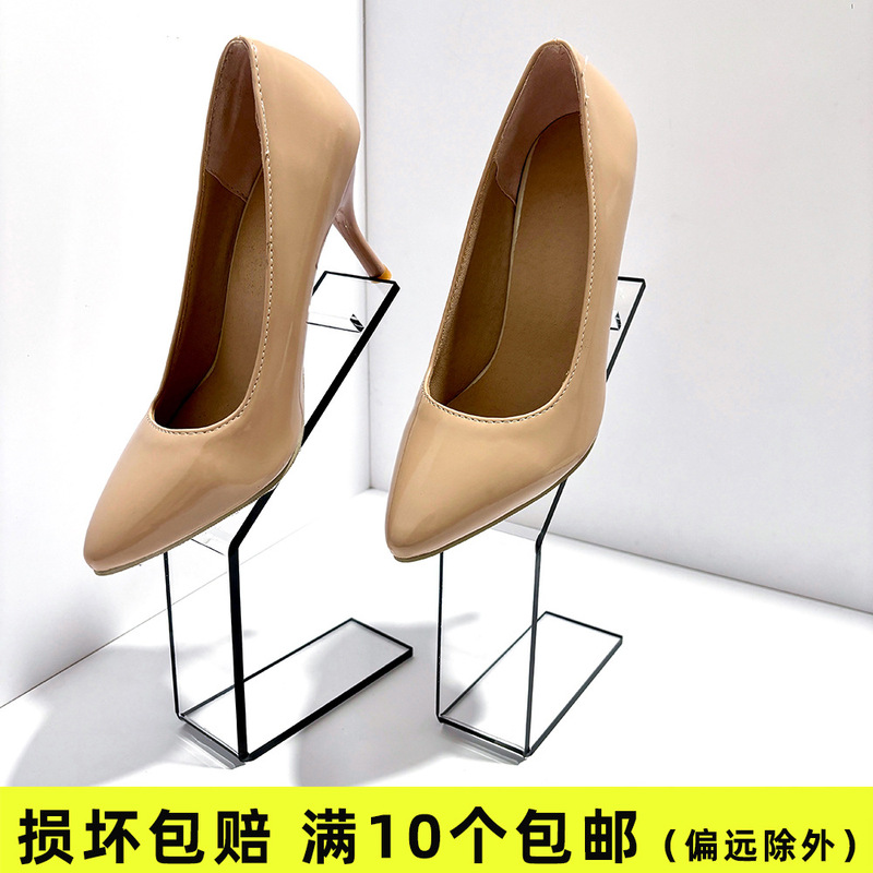 Acrylic Display Rack High Heel Shoes Support Rack Transparent Black Edge Men's and Women's sneaker Bracket for Shoes Store Display Acrylic Display Rack High Heel Shoes Support Rack Transparent Black Edge Men's and Women's sneaker Bracket for Shoes Store Display