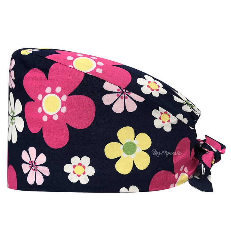 Enfermera sombrero conejo lindo patrón de dibujos animados europeo y americano Venta caliente doctor trabajo sombrero a prueba de polvo tapa quirúrgica AliExpress