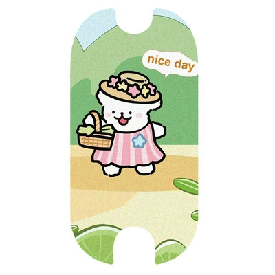 Universal Foot Pad, loop floor mat, non-slip, waterproof, dirt-resistant - flower-basket-puppythe-wire-loop-needs-to-be-cut-by-yourself-3050cm1119