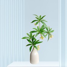 仿真水石榕叶摆设仿生绿植假植物盆栽室内景观客厅装饰高级感