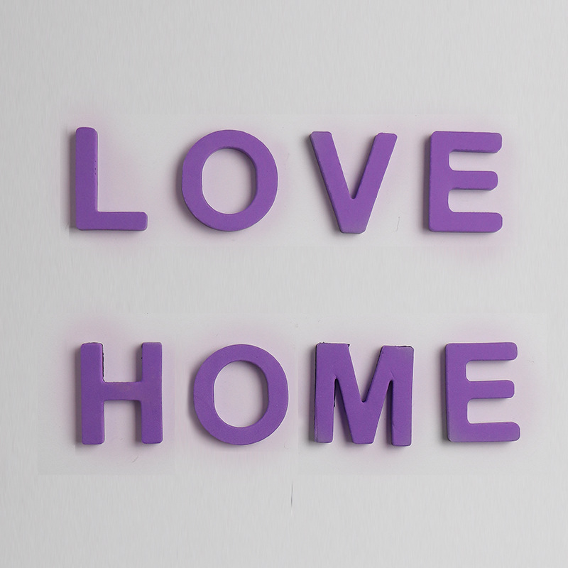 Personajes de dibujos animados pareja de acrílico adsorción pegatinas de refrigerador EVA alfanuméricos pegatinas de refrigerador DIY pegatinas magnéticas decoración