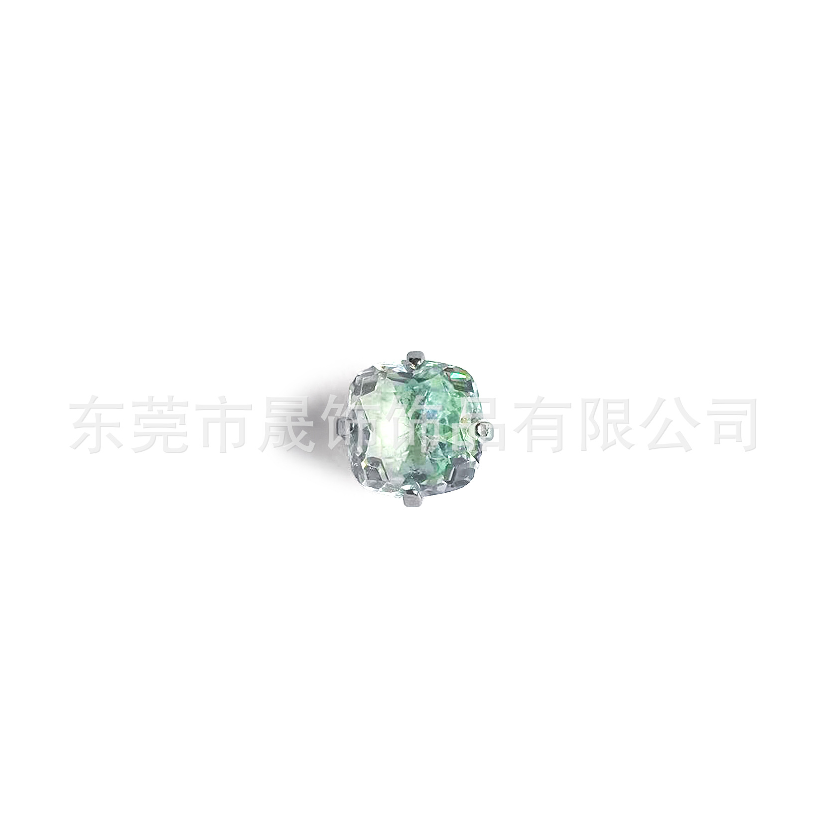 4mm肥方 Zirconia Ear Stud F136 Titanium Alloy 方型5A Cubic Zirconia Helix Cartilage Stud G23 Titanium Internal Thread Piercing Jewelry - 4mm(5/32")