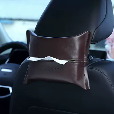 Creative high-grade car tissue Car tissue box/set - car-wine-brown