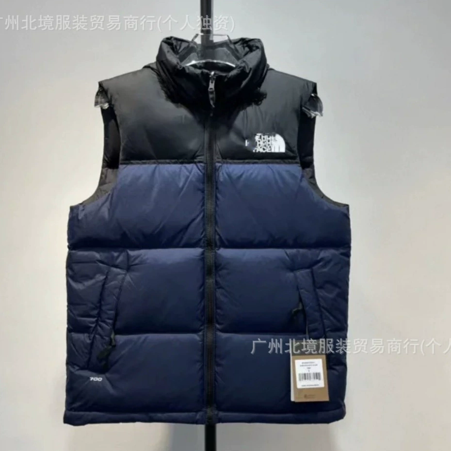 Down jacket, demi-season vest for men and women for beloved, with embroidery, increased thickness, loose fit