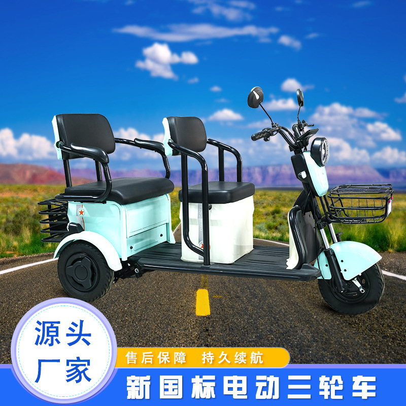 Foreign Trade Tricycle Small Household Women's Three-wheeled Middle-aged and Old Children Small and Medium-sized Three-wheeled Battery Car