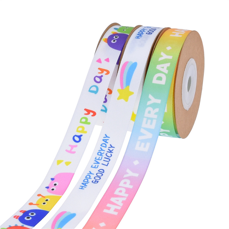 Transfronterizo nueva cinta de cumpleaños feliz decoración de la torta cinta regalo de los niños regalo embalaje regalo de la cinta