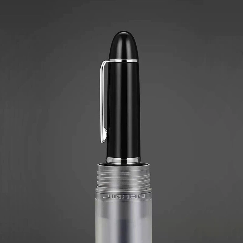 [Перьевая ручка Jinhao X159 бизнес иридий кончик 40 мм перо прямой зажим пластиковый гигантский спиральный колпачок ручка]
