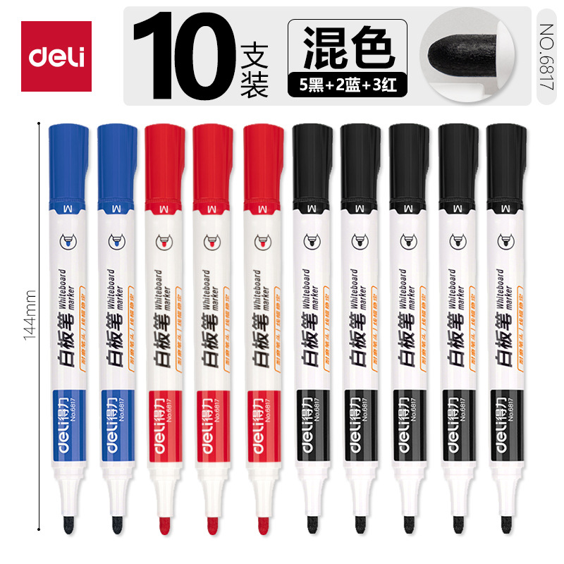 Delit Oil-based Whiteboard lápiz de secado rápido impermeable de gran capacidad sin decoloración lápiz de marca de cabeza gruesa lápiz de cabeza grande tinta de aceite