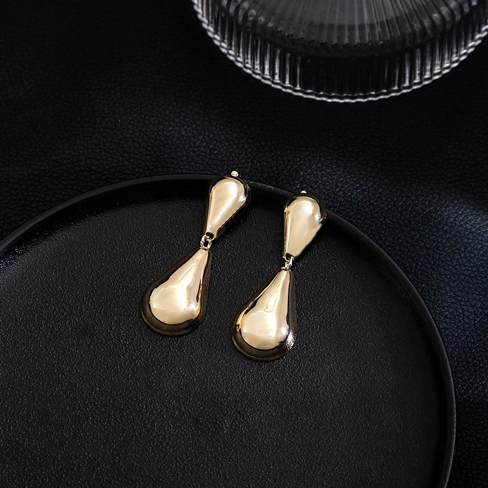 1 Paire Style Simple Géométrique Placage Le Fer Boucles D'oreilles display picture 31