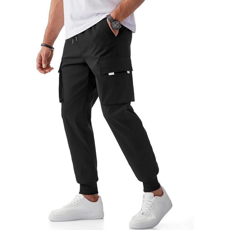 2025 New Cross-Border Dropshipping Men's Overalls Jogging Pants Drawstring Elastic Straight Pants