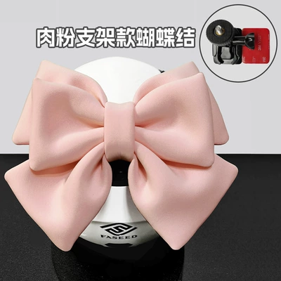 Decoration, Cycling, Bicycle, Ski — Motosiklet dəbilqələri - one-size-fits-all-flesh-pink-double-layer-luxury-bow-gopro-bracket
