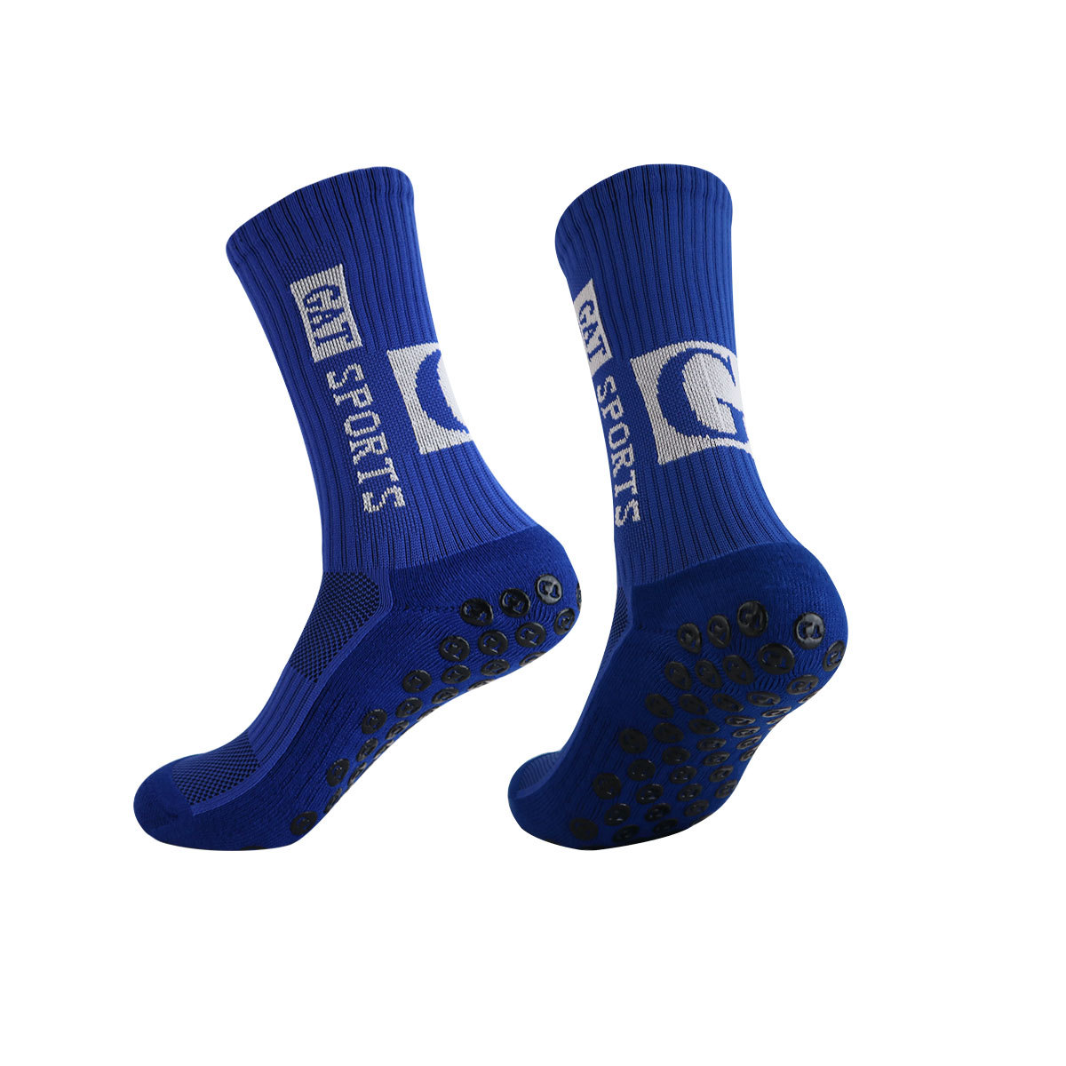Non-Slip Football Socks With Anti-Slip Dots, Mid-Calf Sports Socks For Training & Matches, Breathable & Anti-Odor, Unisex Athletic Socks_vogvips.com