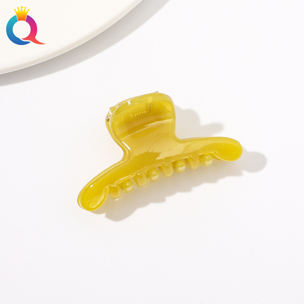 Qiyue jalea coreana pequeña horquilla clip lateral Cabeza trasera updo clip de pelo tamaño pequeño flequillo clip accesorios para el cabello tocado al por mayor