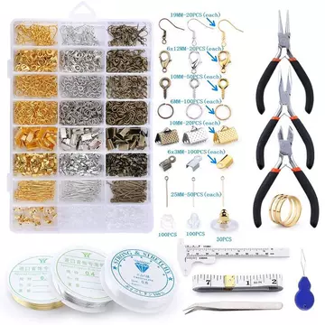 Cross-border direct supply Amazon hot new diy jewelry making accessories material bag with tools jewelry accessories - ShopShipShake