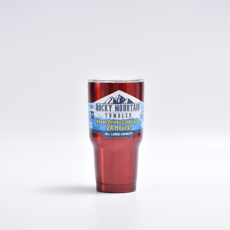Verano caliente frío-mantenimiento taza de helado europeo y americano 30oz taza de coche 304 de acero inoxidable vacío termo taza al por mayor