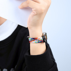 適用小米手環9錶帶尼龍編織迴環小米8智能手環新款band磁吸扣腕帶