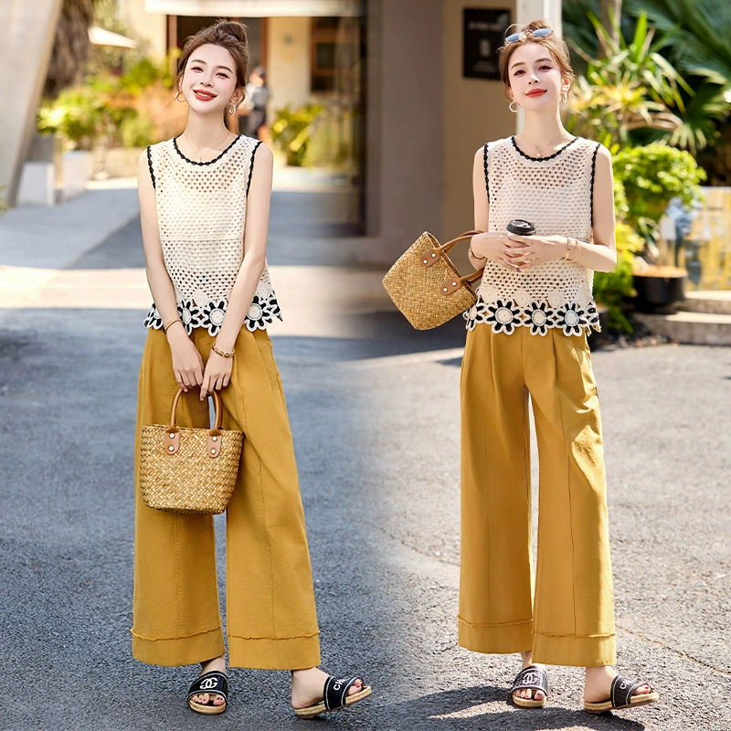 Сяосянфэн костюм женский 2025 летний новый уникальный красивый повседневный минус жилет без рукавов