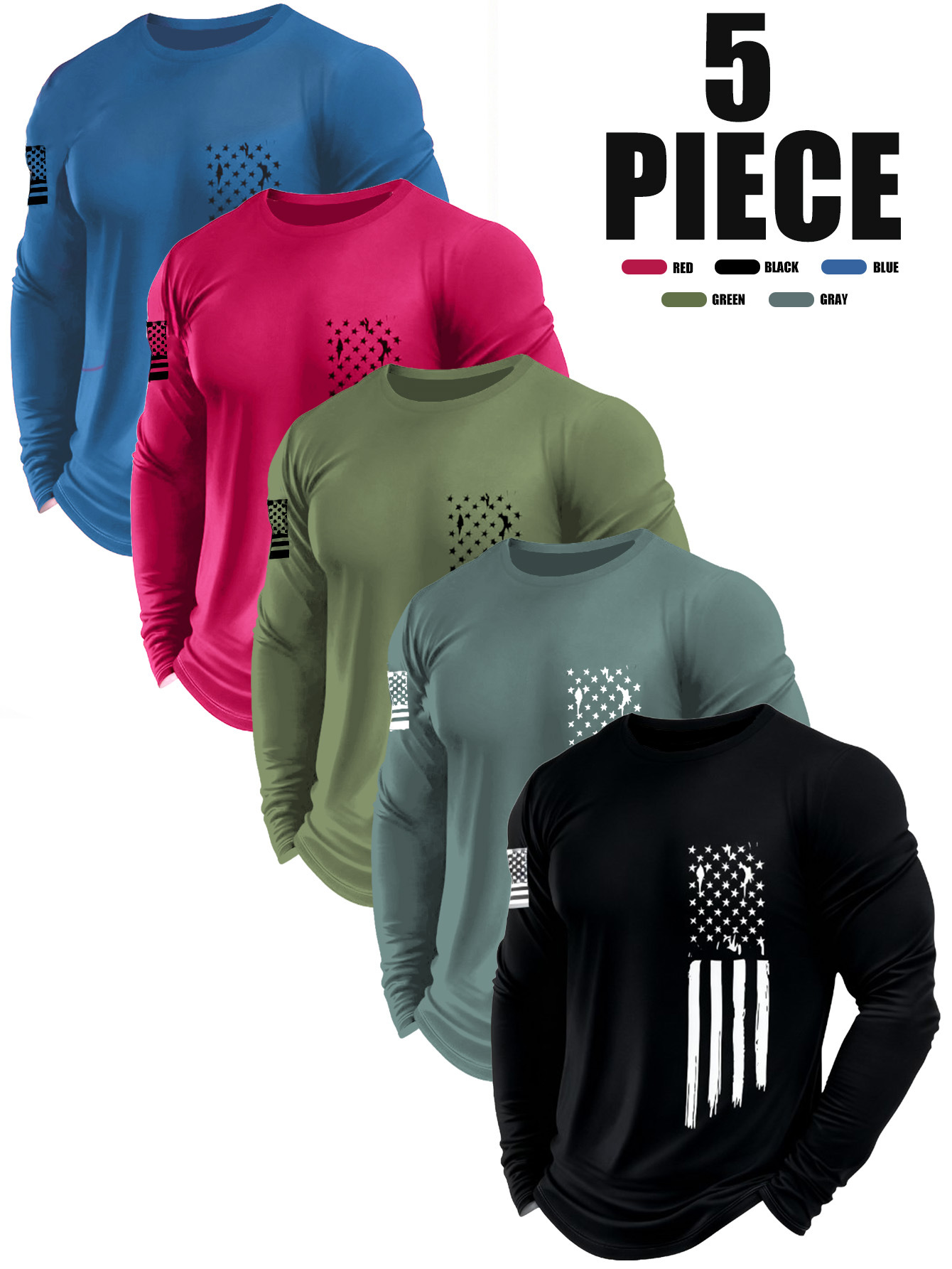 sports quick dry travel casual long-sleeve with a round collar
