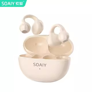 SOAIY索爱GK55耳夹式蓝牙耳机无线气骨传导开放不入耳2025新款|undefined