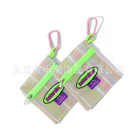 潮流彩色卡包背包挂饰学生卡蓝牙耳机壳钥匙扣配饰女ins包包挂件