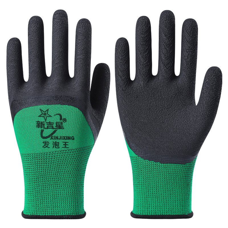 61K3手套劳保耐磨工作男女乳胶橡胶发泡王胶皮工地干活劳动户外