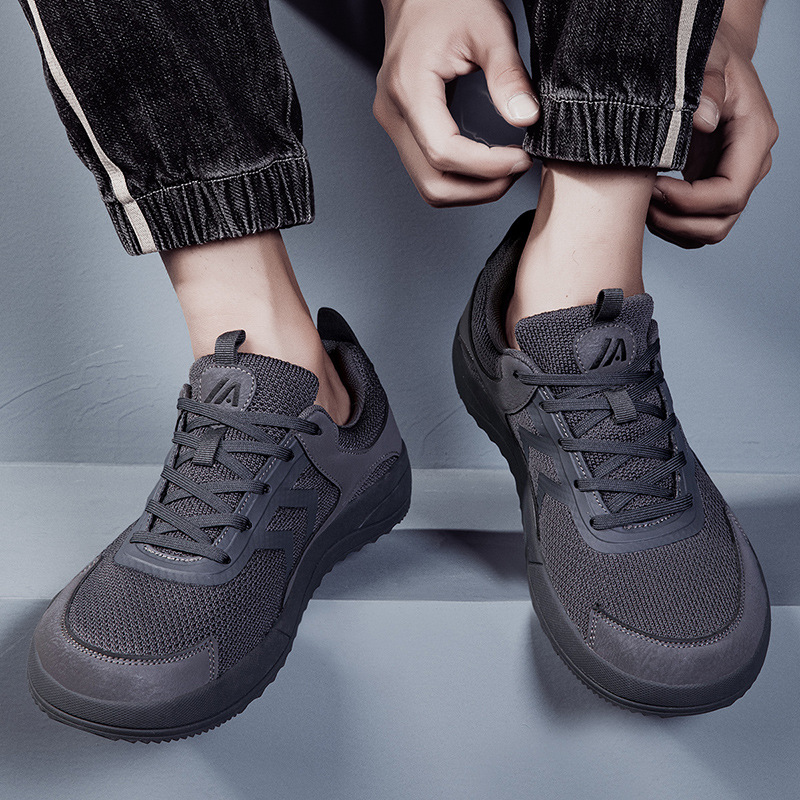 2025 zapatos descalzos transfronterizos de cabeza ancha zapatos deportivos casuales de hombre zapatos de entrenamiento de acondicionamiento físico transpirables zapatos de carrera ligeros antideslizantes