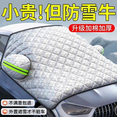 Car snow shield in Winter