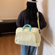 大容量拉杆包短途登机包男女旅行折叠收纳袋带轮子拉杆软包手提包