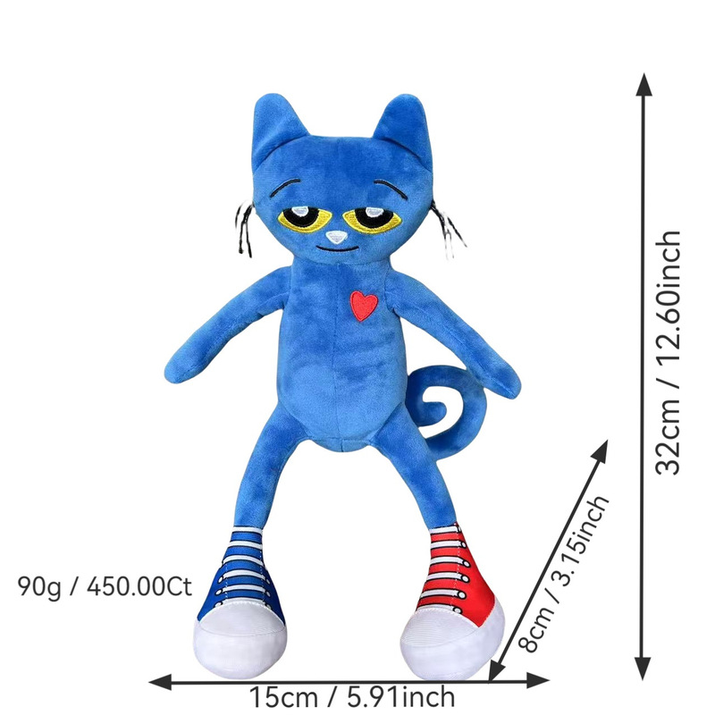 国境を越えた人気のピート・ザ・キャットハンドパペット ピート・ザ・キャットぬいぐるみ人形 幼児教育絵本人形|undefined