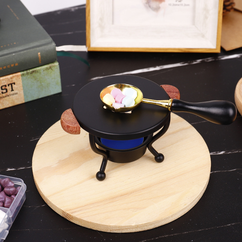 Suministro directo de fábrica pintura al fuego sellado de cera trípode cera de fusión estufa de pintura al fuego transfronteriza