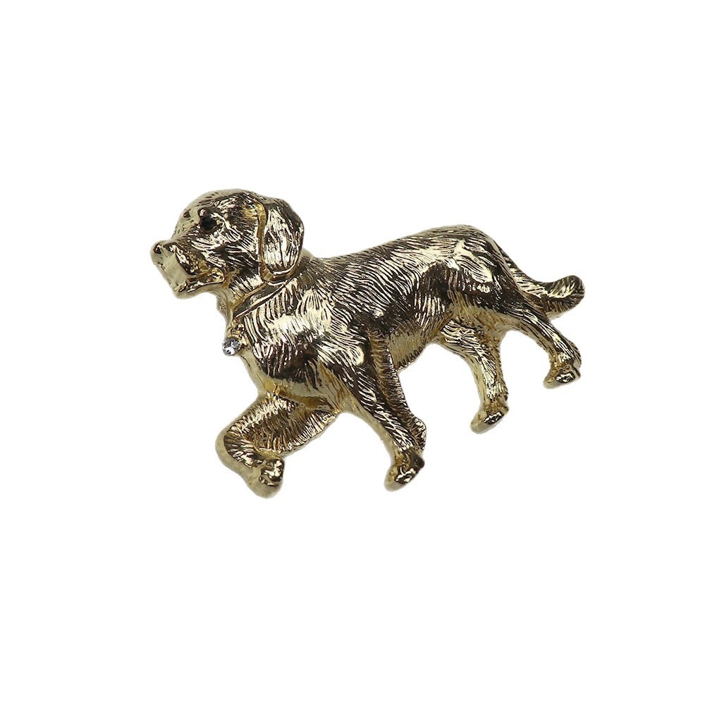 Diseñador de nicho medieval vintage perro broche vintage animal amor perro accesorios de ropa image 5