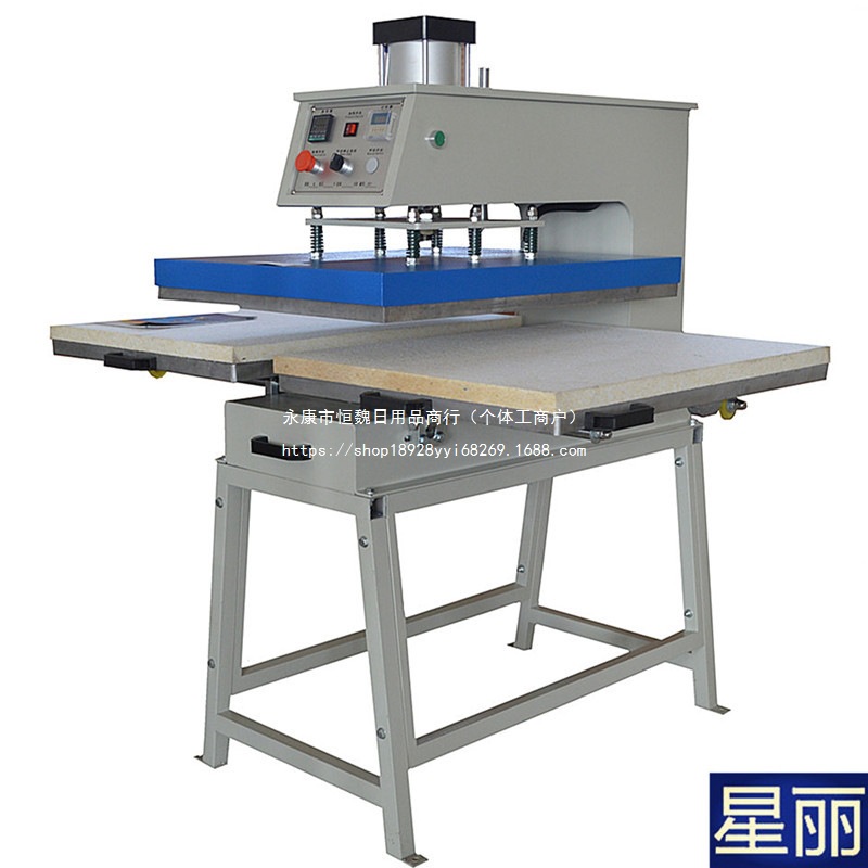 东莞工厂气动烫画机大高压热转印机器设备双工位6080气动烫印机