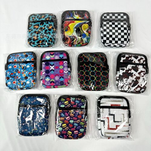 Diving material coin purse 40oz car sippy cup protective cover double pocket handle ice cup cup cover storage bag