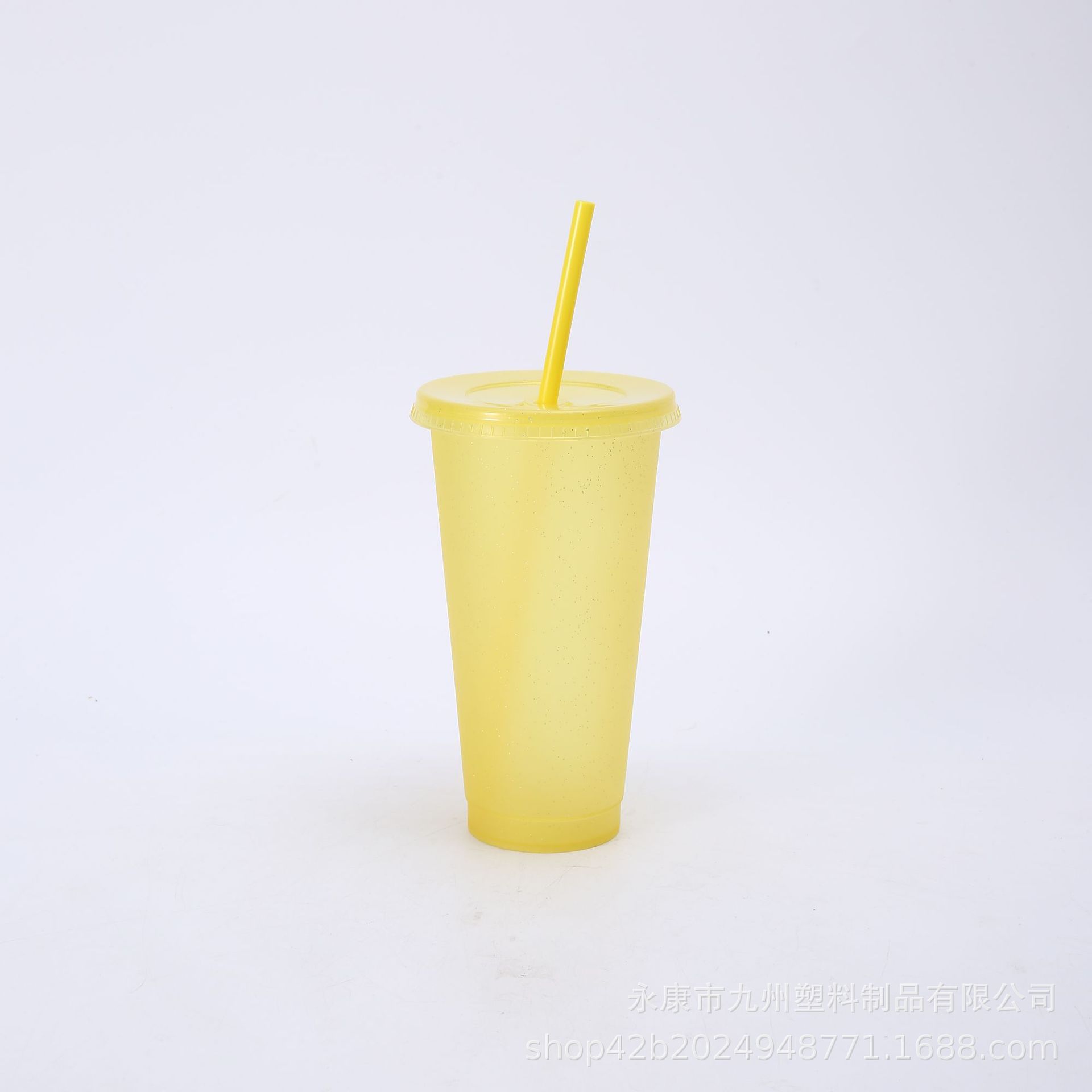Taza de lentejuelas de brillo de papá estrella caliente transfronteriza de gran capacidad pp taza de pajita de plástico taza de agua de moda al por mayor