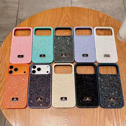 Coque de téléphone luxe avec strass pour iphone 17 pro max_voghion.com
