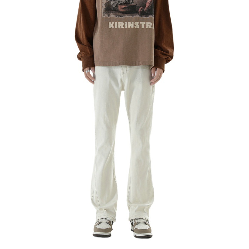 LKTM Men's Wear # American Elástico Slim Micro Pants Pantalones de mezclilla de todo fósforo de estilo fino de verano de alta gama para hombres