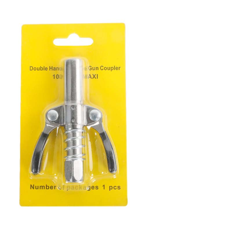 Pistola de grasa boquilla de bloqueo tipo de abrazadera de aceite de alta presión manual eléctrico neumático mantequilla máquina autoblocante boquilla plana accesorios de cabeza plana