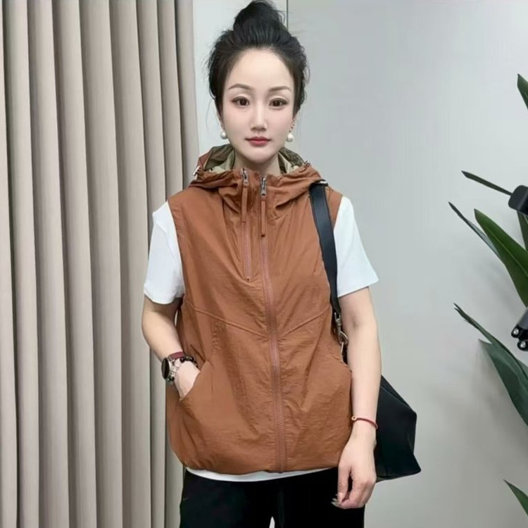Trendy Double-Sided Reversible Casual Vest for Dropshipping, 2025 Autumn New Fashion Versatile Age-Reducing Top Trendy Double-Sided Reversible Casual Vest for Dropshipping, 2025 Autumn New Fashion Versatile Age-Reducing Top