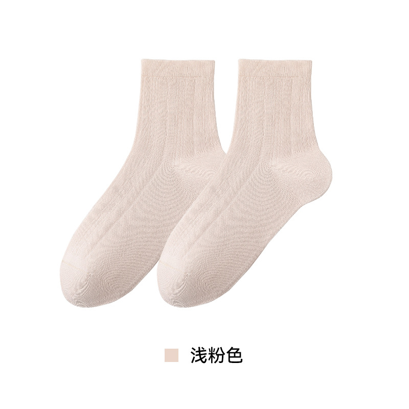 Pila de calcetines para mujer, calcetines finos de verano miu, calcetines de malla transpirables sin huesos, medias de ballet blancas simples