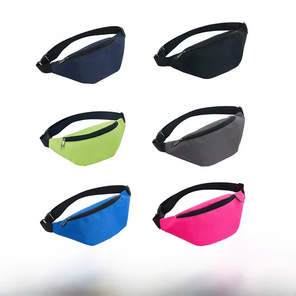 Factory Wholesale Oxford Cloth Men's Waist Bag, Men's Chest Bag with Logo, Women's Crossbody Bag, Outdoor Wear-Resistant Women's Shoulder Bag
