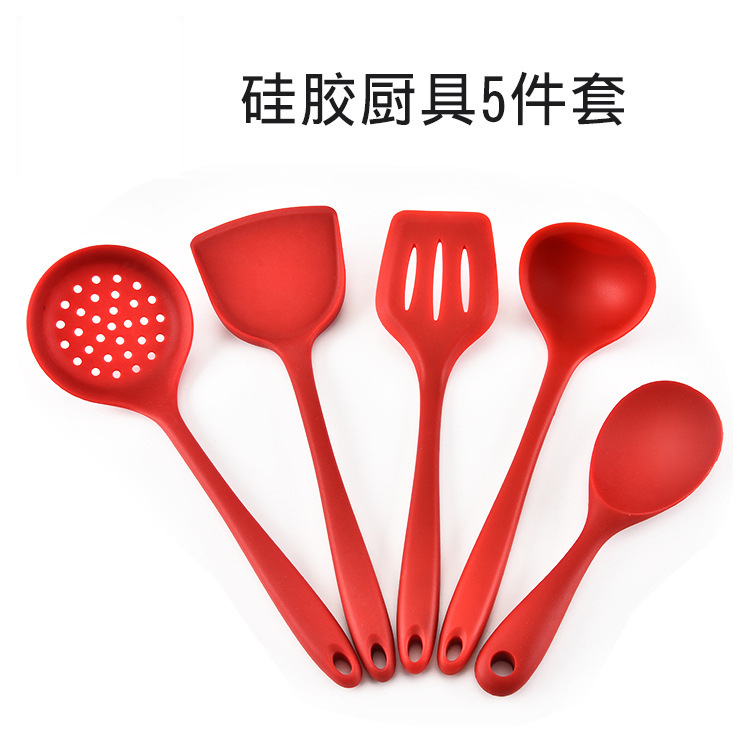Silicone Kitchen Spatula Set with Non-Stick Pot Suite 2