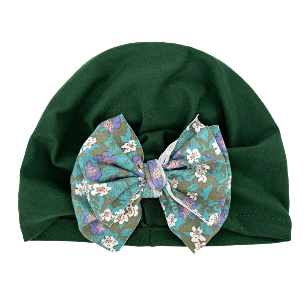 Girl's Fashion Ditsy Floral Bow Knot Baby Hat display picture 14