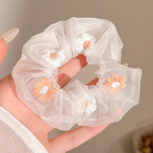 Dulce de alto nivel, anillo de cabello de intestino grueso, cordón de cabello de cola de caballo baja coreana, cordón de cabello grande, delicado, adornamiento de cabello de princesa de alto valor