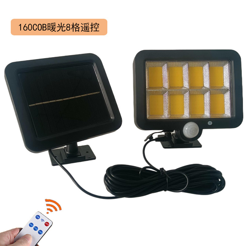 160cob warm light 8 grid remote control