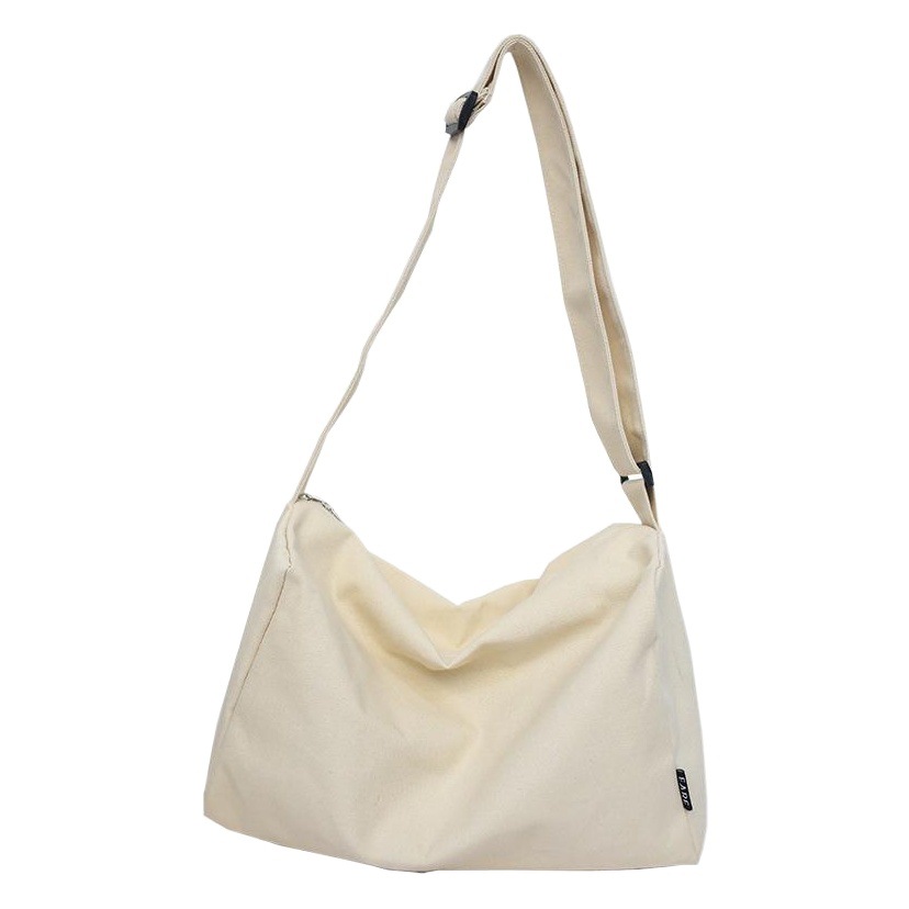 Bolsa de tela de estilo coreano bolsa de mensajero de las mujeres bolsa de la escuela del estudiante bolsa de estilo japonés de gran capacidad bolsa de hombro Perezoso