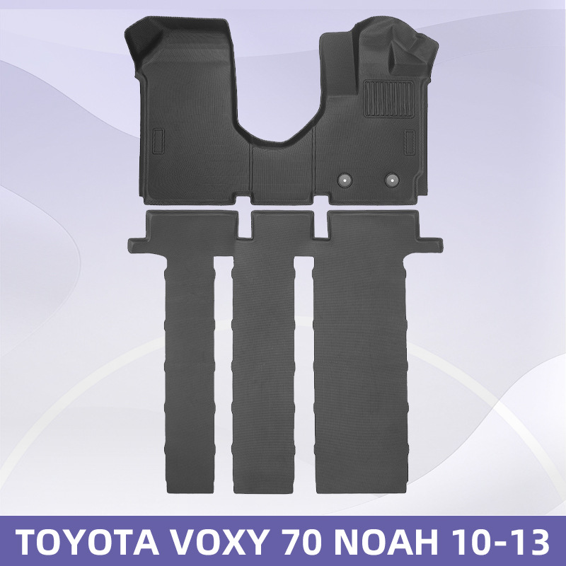 Aplicable a TOYOTA VOXY 70 NOAH 2010 - 2013 timón derecho 3D todo el tiempo material TPE almohadilla de pie